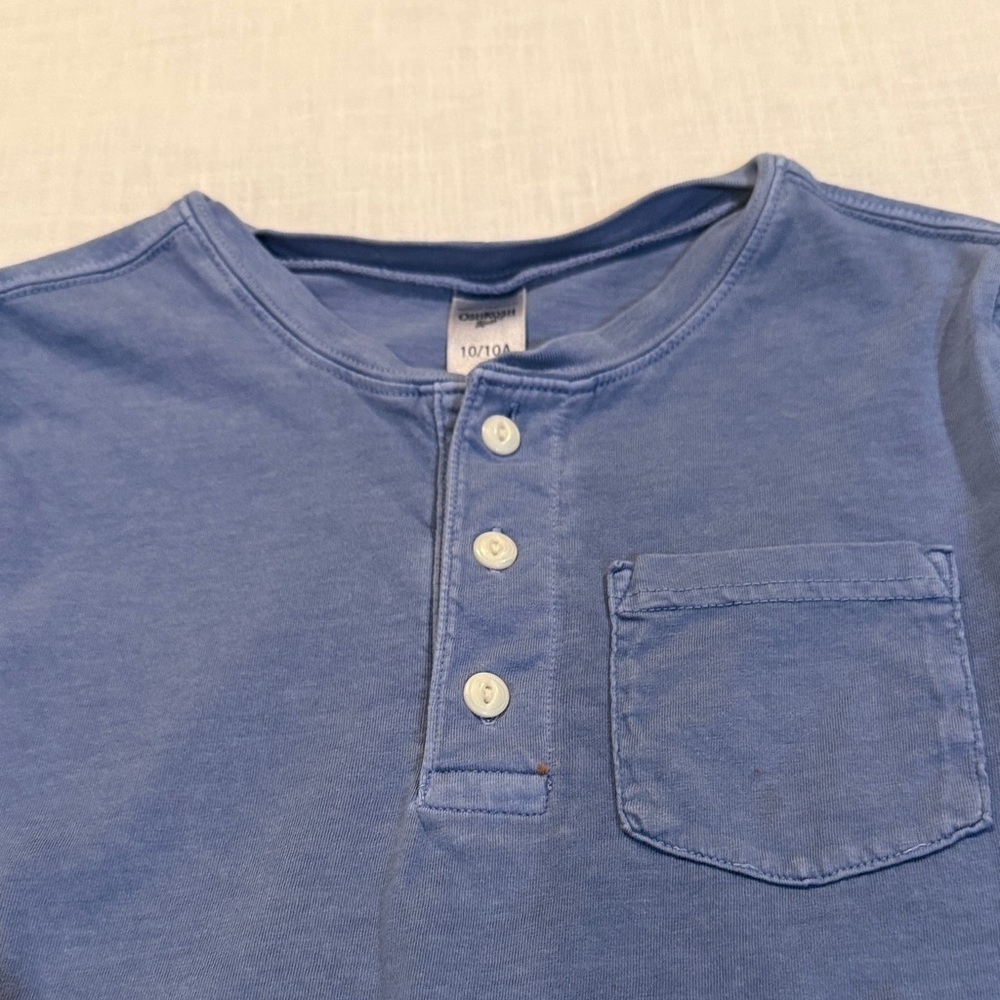 OshKosh B'gosh Classic Blue Long Sleeve Tee size 10 A - Picture 4 of 6